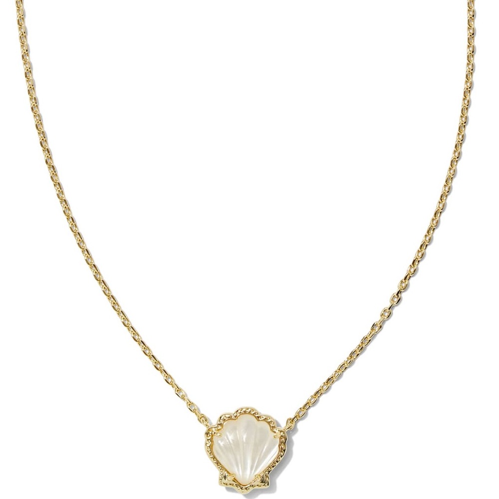Kendra Scott Gold Shell Necklace with Mother-of-Pearl